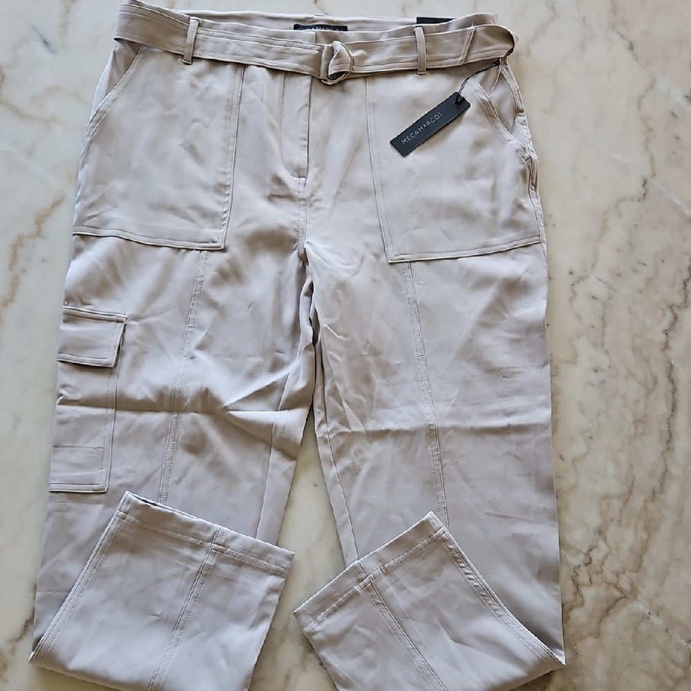 Margot Beige Straight Leg Trousers